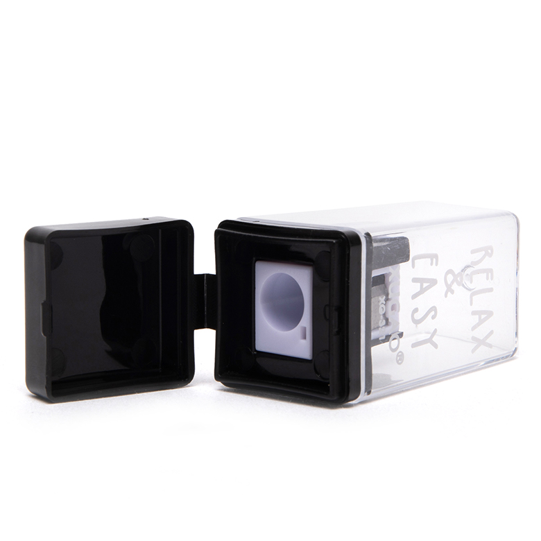 Wording Office Rectangle Single Hole Kids Pencil Sharpener