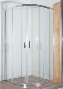Wholesale Curved Corner Shower Enclosure , 900x900x1900mm Shower And Bath Enclosures chrome aluminium from china suppliers
