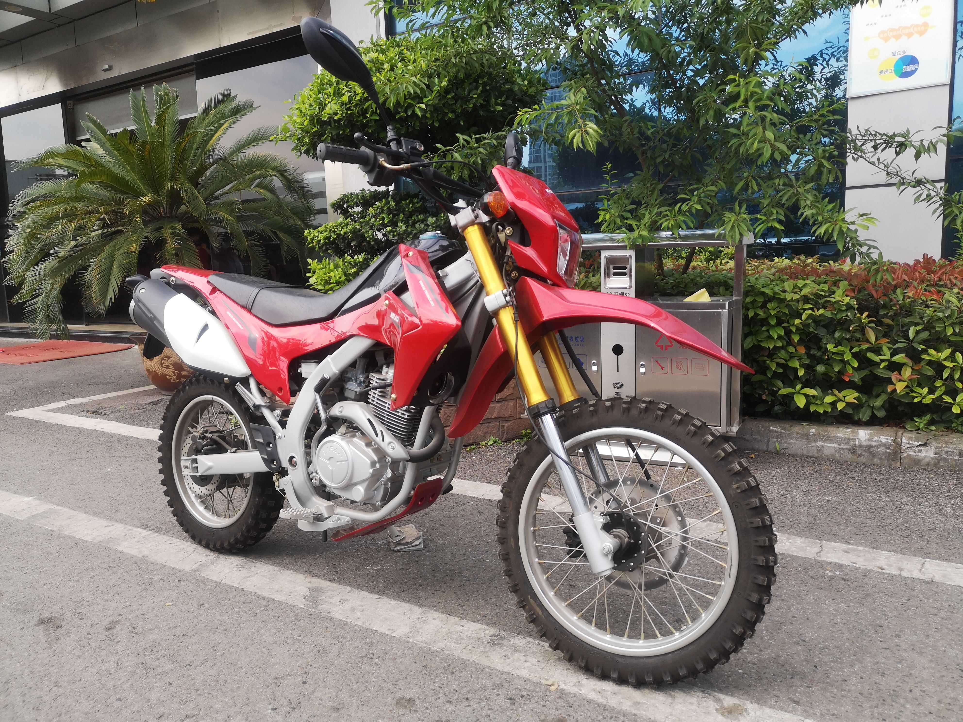 Kick Starter Gas Powered Motorbike Racing Dirt Bike 250cc Weather Proof
