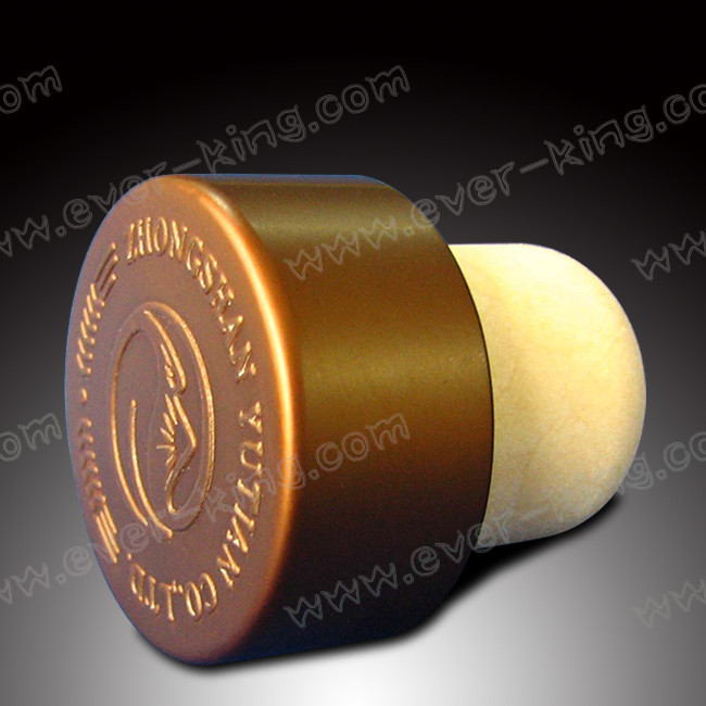 White Polymer Stopper Lid For Wine Liquor Glass Bottle Cap