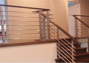 Wholesale Home Safety Stainless Steel Rod Railing , Steel Railing Design For Balcony from china suppliers