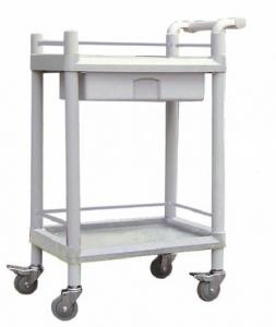 Wholesale Clinic / Home Medical Trolleys , White Plastic Utility Trolley from china suppliers