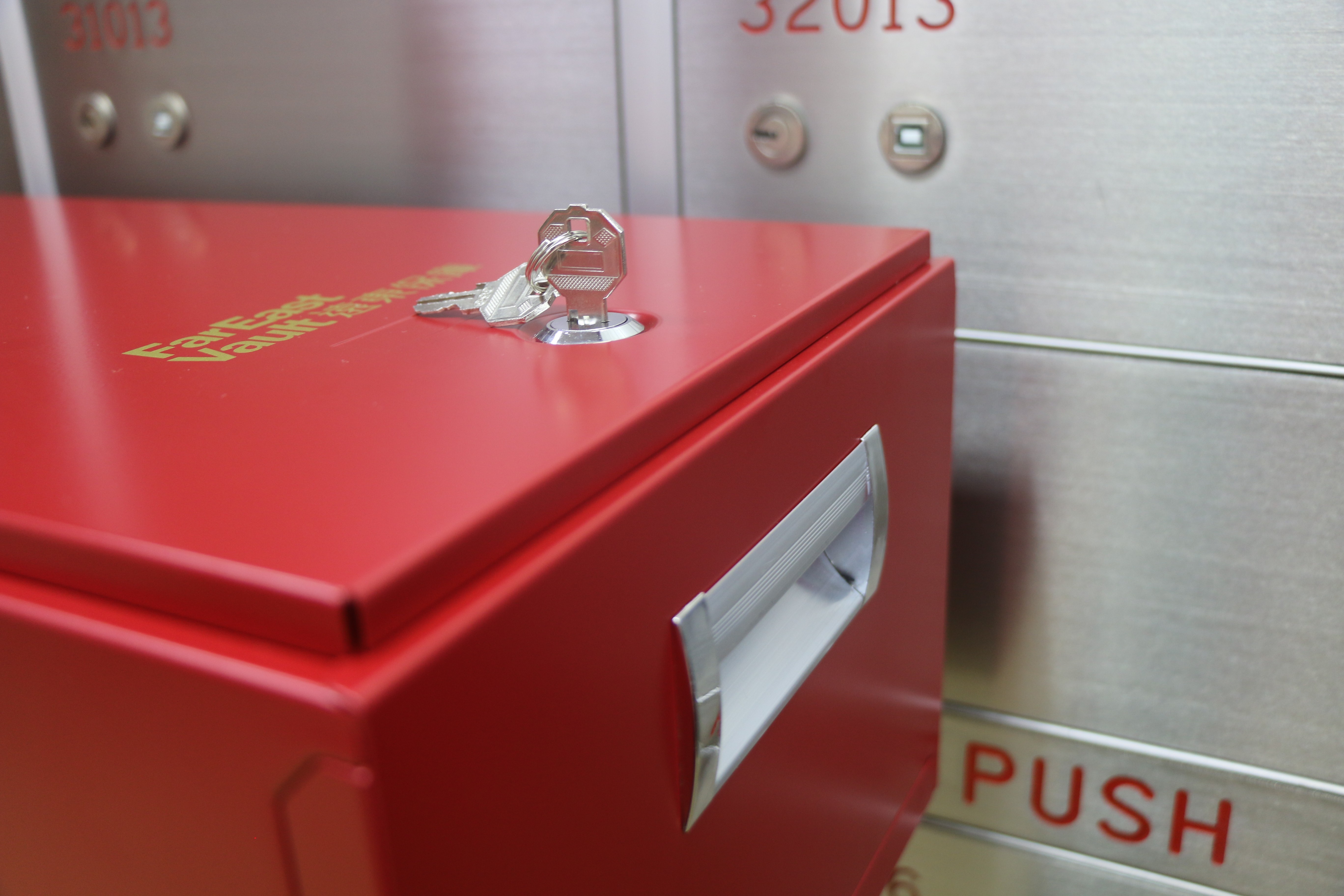 Lockable ISO Approval 255mm Height Vault Safe Box , Vault Money Box