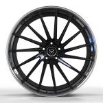 Black Polished Forged 2PC Wheel Rims Staggered 22inch For BMW X5 X6