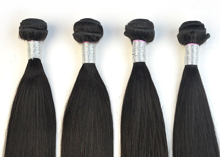 100G Virgin Peruvian Hair Extensions , Silky Straight Human Hair