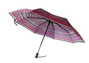 Wholesale Mini Rainbow Promotional Automatic Travel Umbrella Custom Stripe Printting from china suppliers