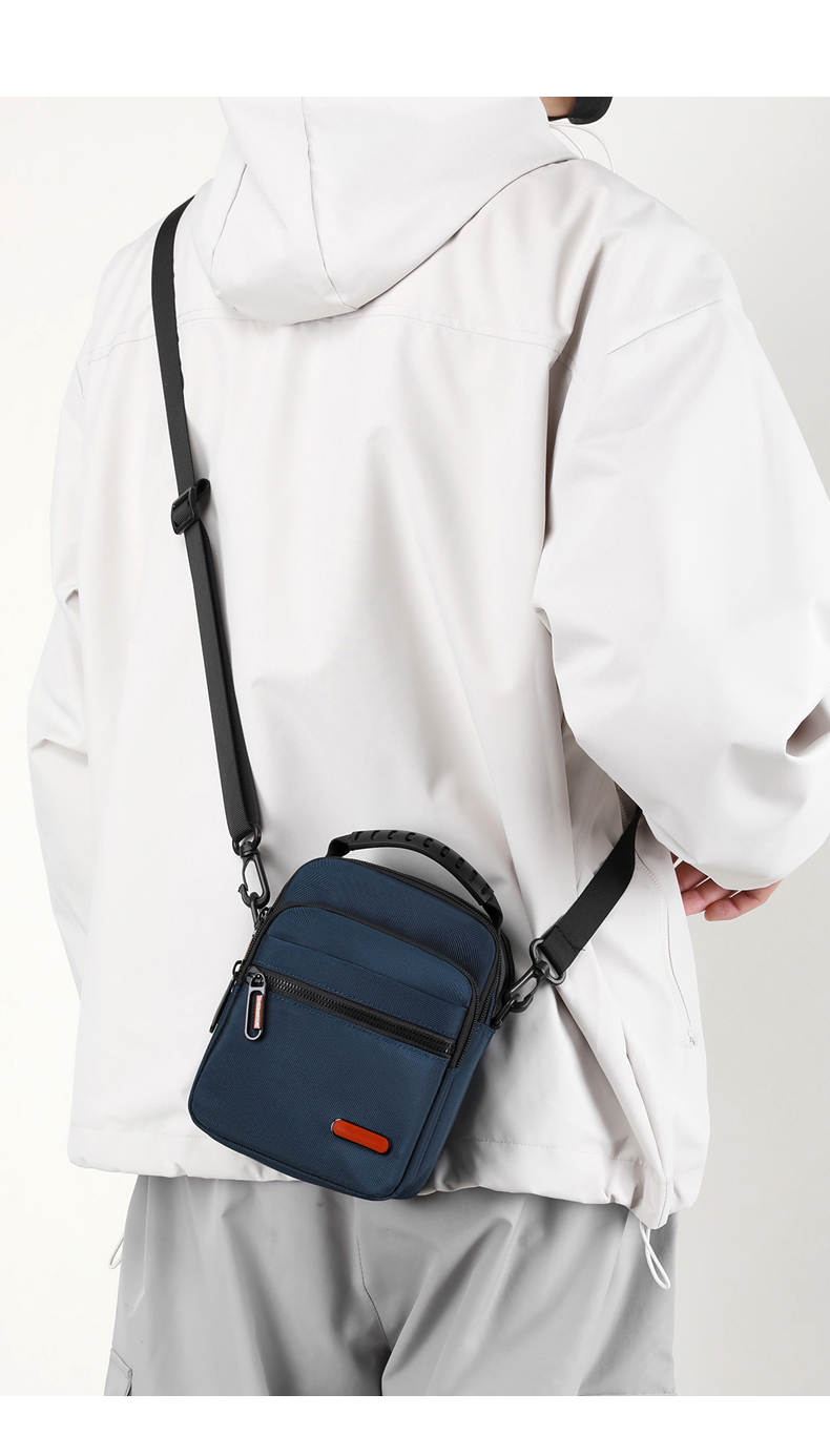 Multi Layer Men Designer Messenger Bags Crossbody Side Bag With Zipper Pocket