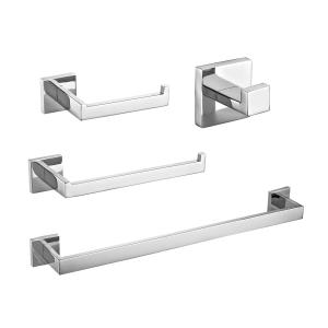 Wholesale OEM Stainless Steel Bath Hardware Set 4 Pieces Easy Assembly from china suppliers