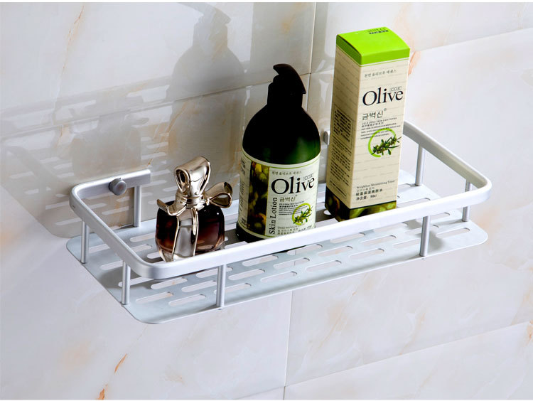 Single layer shelving Bathroom Rack Durable Stainless Steel Wall Mountable