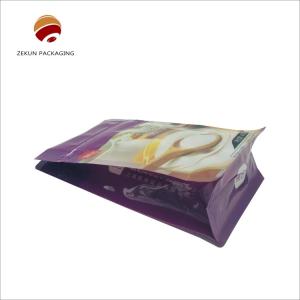 Wholesale Customized Flat Bottom Food Grade Stand Up Aluminum Foil Bags With Zipper from china suppliers