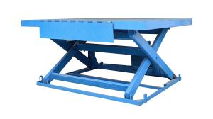 Wholesale Blue Stationary Scissor Lift Table 1000kg Electric Platform Lift from china suppliers