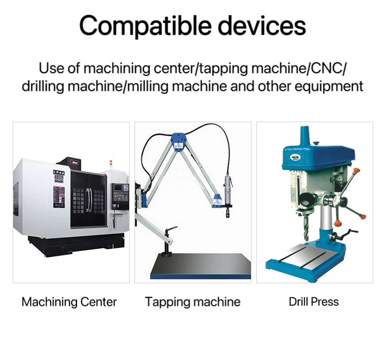 Aluminum Metric Thread Tap Machine Spiral Thread Tap Aluminum Customized