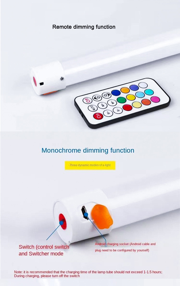 Painting Rgb Led Photography Lights Rgb Tube Light For Video Vlog Live Streaming