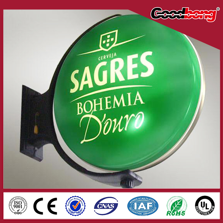 Wall Hanging Light box, Rotating Round Light Box , Vaccum Forming Acrylic light box