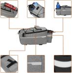 Bike Rear Rack Bag 10L Insulated Bike Trunk Cooler Reflective Bicycle Rear Seat