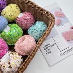 55% Cotton 45% Polyester Sequin Yarn Colorful Glitter Yarn For Bag Clothing