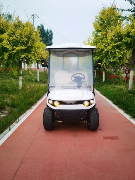 Customized Off Road White 6 Seaters Golf Cart With AC Motor 3.5 KW Lead Acid