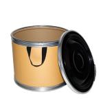 19 Gallon Fiber Shipping Barrels Fiber Cover W Lever Lock Ring Firm Handle Fiber