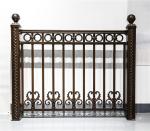 Brown Spear Design Spear Top Security Fencing Outdoor Steel Palisade Fencing