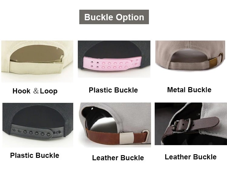 Custom Cotton Twill 6 Panel Blank Trucker Cap Plastic Buckle