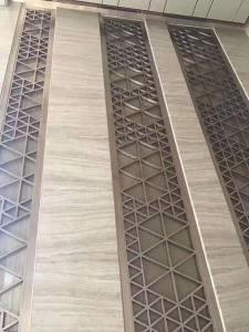 Wholesale Panel Gold Stainless Steel Screen Laser Cut Metal Room Divider Design Decorative Metal Partition Wall For Living Room from china suppliers