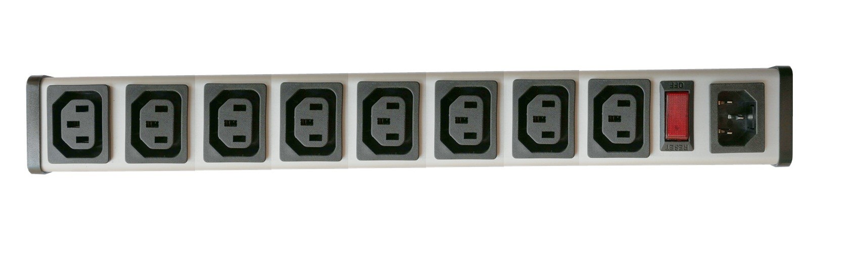 UL C-UL list IEC 8Way 15a overload protector Outlets Power Strip , Aluminium Alloy PDU Power Distribution Unit