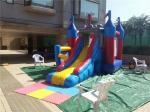 Grey Inflatable Bouncer Castle Kids Air Games Inflatable Trampoline Party Rental