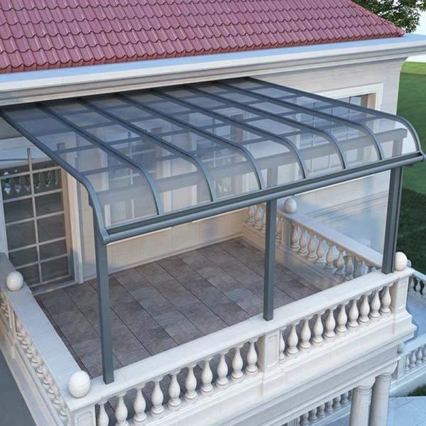 600mm Sheet Aluminum Patio Roof Cover 3x4m Pergola UV Protection 122km/h
