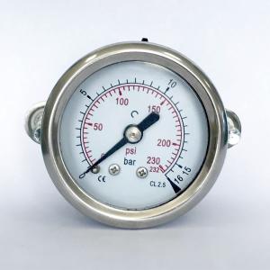 Wholesale SS316 Panel Mount Pressure Gauge 1.5 Inches 16 Bar Surface Mount Pressure Gauge from china suppliers