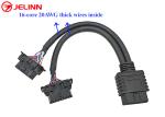 OBD2 Splitter Y Cable With 16-core 20AWG Thick Wires for Kia Hyundai Dodge Jeep
