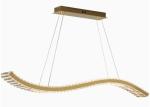 Restaurant lamp wavy crystal chandelier light luxury creative simple kitchen