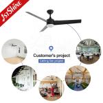 110-240V Save Energy Plastic Ceiling Fan With Lights 6 Speed DC Motor