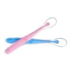 Dinner Feeding Silicone Baby Spoon Soft Material With Dust Cover BPA Free