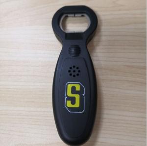 Wholesale Advertising Promotion Beer Bottle Opener Music Black Stainless Steel 135*50*15mm from china suppliers