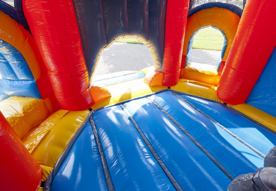 Plane Ballcanon Durable PVC Inflatable Combo Bounce House Customized