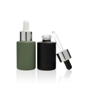 Wholesale Green Painting 1oz Serum Dropper Bottles Glass Serum Bottles With Screw Cap from china suppliers