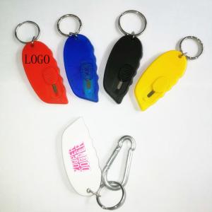 Wholesale Stainless Steel Payper Knife Mine Knife Keychain Logo Customized from china suppliers