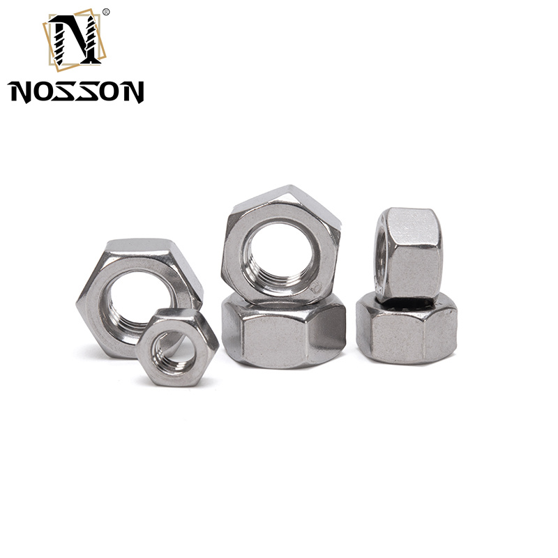 DIN934 Hex Nut made of Stainless Steel A2 A4 SS304 SS316 for Retail Industry m1.6 m2 m2.5 m3 m4 m5 m6 m8 m10 m12 m14 m16 m20