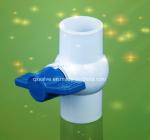 Blow-Down Valve Plastic Ball Valve Milk White Body Blue Handle Red Handle Type