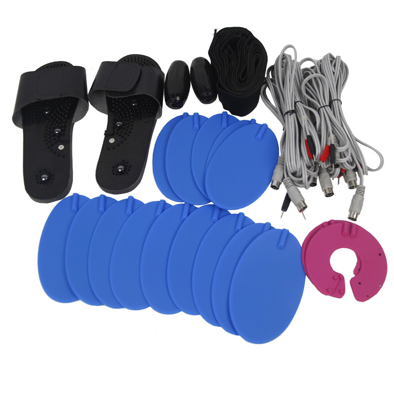 Electric Muscle Stimulator Machine 14 Pads EMS Shoes Enhance Breasts Firm Skin Muscles