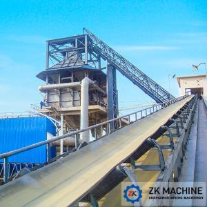 Wholesale Mining Fixed Rubber Conveying Equipment , Quarry Plant Electric Belt Conveyor from china suppliers