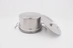 4pcs Pot and pans induction stainless steel stock pot with steel lid pasta