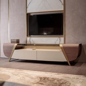 Wholesale Toughened Glass Top Frame Living Room TV Cabinet corrosion proof from china suppliers