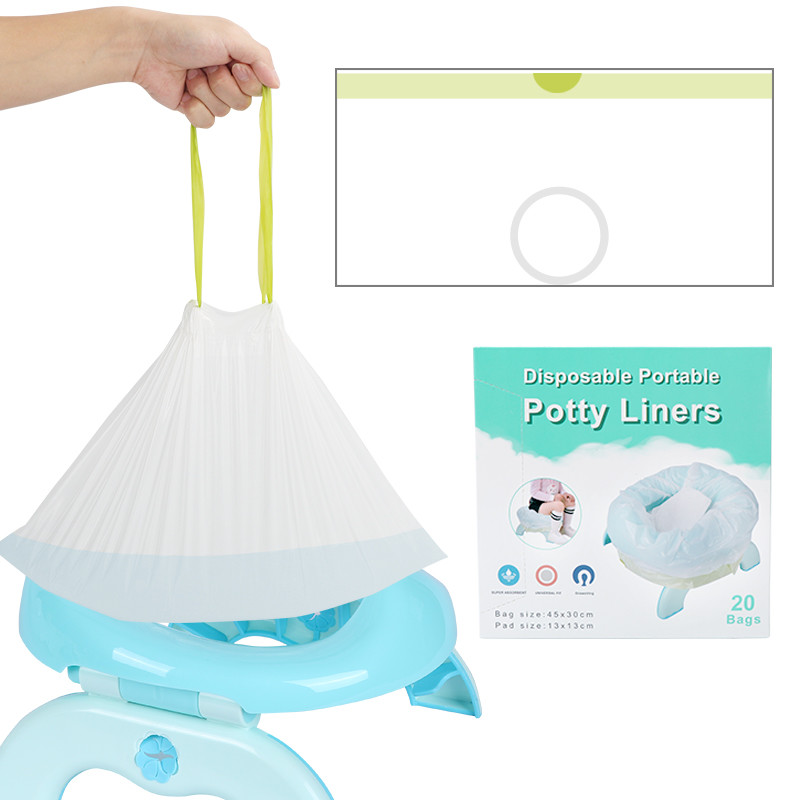 Refill Potty Bags With Absorbent Pads Potty Chair Liner Diaper Disposal Liner For Baby And Adult Commode Liner