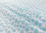 210GSM 100% Polyester Velvet Fabric Fleece Material Blue Leopard Print