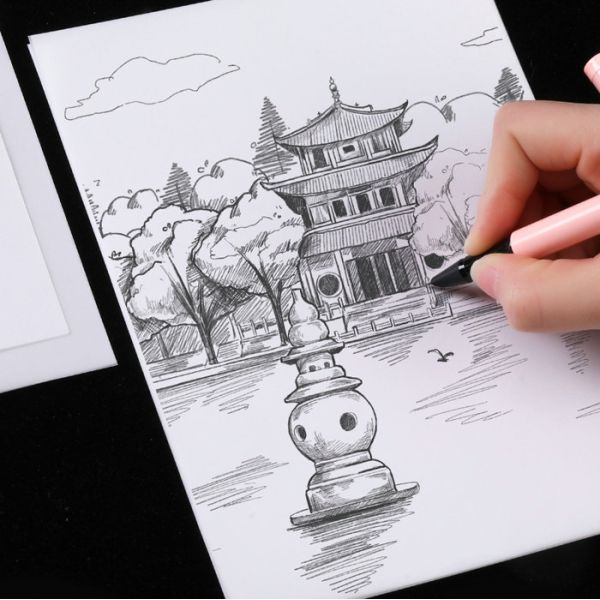 Translucent A4 A3 Sheets 73G 83G Natural CAD Tracing Paper For Printing