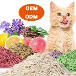 OEM Tofu Cat Litter Sand Plant Degradable Super Absorbent Kitty Litter No Dust