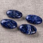 Natural Polished Sodalite Palm Stone Sodalite Pocket Gemstone Sodalite Worry