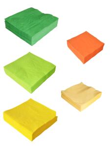 Wholesale SGS 2Ply 37*19cm Color Paper Napkin Party Folding Decoration Use from china suppliers