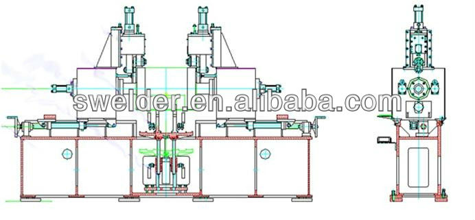 220V / 380V Industrial Water Tank Welding Machine Automatic Customized